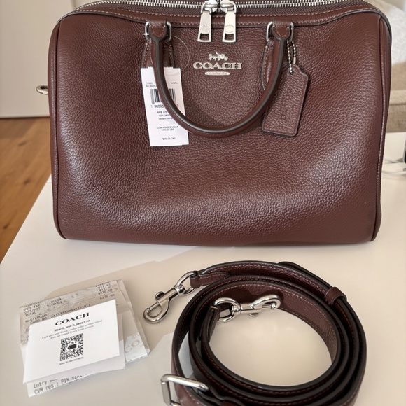 BNWT Authentic Coach Large Rowan in Maple - Picture 3 of 6